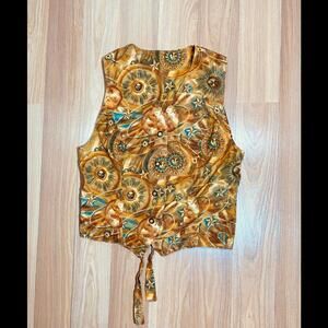 Vintage CELESTIAL TAPESTRY VEST Sun, Stars and Planets size XS/small women’s